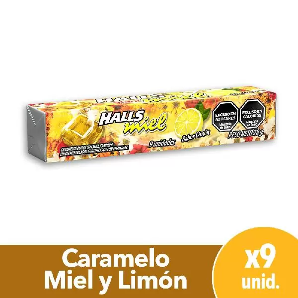 Farmacias del Ahorro, HALLS sabor limon/miel 25 gr