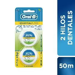 Oral-B Hilo dental esencial encerado - cada uno, paquete de 2 : Salud y  Hogar 